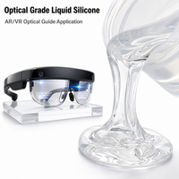 Caoutchouc de silicone liquide de qualité optique à haute transparence DSA-71XX, bicomposant 1:1 pour injection et moulage, dureté Shore A 30-80