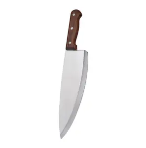 DF331 سكين تقطيع اللحم البقري المشوي بشكل غير حقيقي مع مقبض خشبي