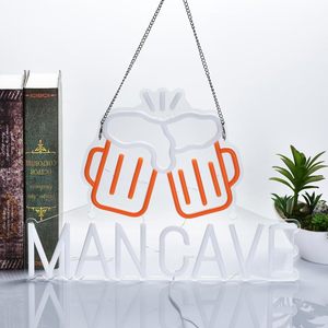 MAN CAVE Beer Neon LED dimmable USB powered ambient <b>light</b> store <b>window</b> decoration <b>light</b> street indicator <b>light</b> landscape <b>light</b> - Product Image 4