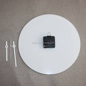 Topjlh Sublimation Blanks Regalos personalizados Relojes de pared de vidrio Relojes imprimibles para sala de estar Dormitorio Oficina Decoración para el hogar LOGO - Product Image 4