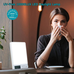 Lámpara de Terapia de Luz, 10000 lux, Luz LED Brillante, Simula el Aire Libre, para la <span class=keywords><strong>Depresión</strong></span>, con Despertador - Product Image 6