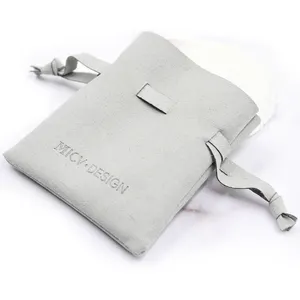 Small Luxury Microfiber Custom Logo Jewelry Packing Pouch Gift Storage Bag