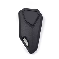 Couverture de clé à rabat pliante non coupée émise en usine pour scooter et moto lame vierge en acier avec accessoire en matériau ABS à fente gauche