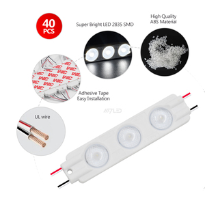 Módulo LED Impermeable de 3 LED, 1.5W, 7000K, Blanco, con Cinta Adhesiva en la Parte Posterior para Letreros, Cajas de Luz, Letras Decorativas - Product Image 2