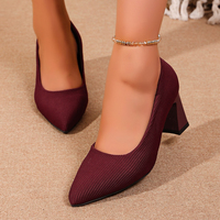 Chaussures à talons hauts pour femmes, 22 grandes tailles, dessus en velours côtelé, 3 couleurs, sexy et polyvalentes, grandes tailles 36-43, vente directe d'usine