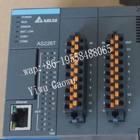Controlador PLC Delta AS228T-A AS228P-A AS228R-A Serie AS200 16DI/12DO CPU de Transistor en Stock