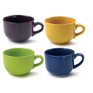 Taza de Porcelana Esmaltada en Color Naranja y Negro con Asa, No Tóxica, Apta para Lavavajillas, con Logotipo Personalizado, Regalo Empresarial Económico - Product Image 3