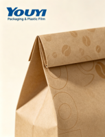 MOQ 500 pièces, sacs à fond plat personnalisés imprimés, 200g, 250g, 500g, avec différentes tailles de pochettes en papier kraft pour le pain