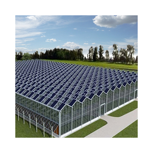 Serre en verre Venlo multi-span agricole intelligente Serre solaire photovoltaïque à vendre - Product Image 1