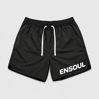 Fabricant de shorts à marque privée, shorts personnalisés en gros pour hommes, shorts à séchage rapide avec logo imprimé, shorts légers et sportifs avec cordon de serrage, shorts décontractés d'été