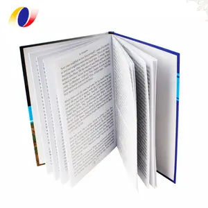 Goedkope A4 Reliëf Titel Hardcover Boek Full Color Of Zwart En Wit Novel Afdrukken Met Stofomslag