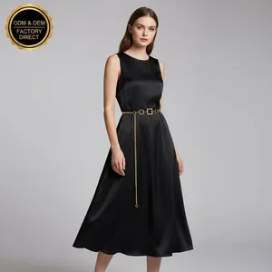WEEKS Ladies Fashion Gold Silver Square Alloy Pin Buckle Waist Chain Belt 3.5cm Width 115cm Length Model ZPE2961