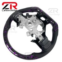 Volant de voiture sport en cuir perforé en fibre de carbone forgée pour Dodge 2012-2018 Ram 1500 2500 3500 TRX Charger Challenger