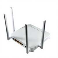 Precio de Fábrica de ONU F680L, Unidad de Red Óptica XPON 4GE+1tel+2usb+wifi de Doble Banda, Antenas de 5db