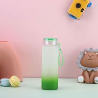 Vaso de Plástico XUHUI de Grado Premium de 500 ml con Pajita para Fitness, Reutilizable, Diseño Moderno para Adultos, Senderismo, Oficina, con Logotipo