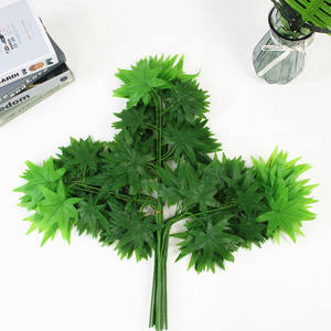 Simulation <span class=keywords><strong>de</strong></span> bouleau feuilles vertes artificielles plante pour <span class=keywords><strong>Noël</strong></span> Thanksgiving Pâques aménagement paysager feuille verte arbres d'ingénierie - Product Image 5