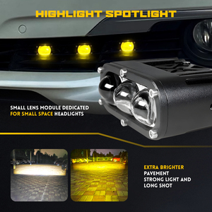 Led lưới tản nhiệt ánh sáng trắng màu vàng underglow đèn xe tải nướng đèn cho 4Runner GMC Chevy Xe SUV ATV - Product Image 3