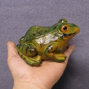 <span class=keywords><strong>2022</strong></span> décor de grenouilles de jardin en plein air, figurines de dessin animé miniature, décorations de jardin d'animaux en plein air, figurines de grenouilles vertes - Product Image 2