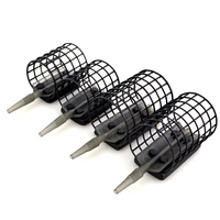 Cage d'alimentation de pêche à la carpe, accessoires de pêche, mangeoire avec manchons Anti-emmêlement 30g/40g/50g/60g