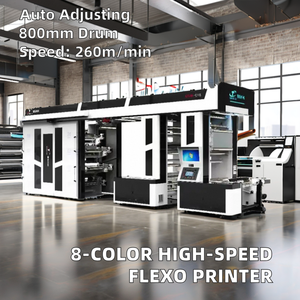 Macchina da stampa flessografica satellitare a otto colori 260 m/min ad alta velocità - Product Image 2