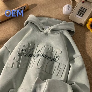 Sweat-shirts à capuche pour hommes de haute qualité, coupe classique, épais, avec logo personnalisé en relief, multicolores, automne, vente en gros, personnalisables - Product Image 4