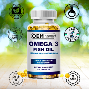 OEM/ODM рыбий жир омега-3 софтгели капсулы с EPA <span class=keywords><strong>DHA</strong></span> дополняют поддержку здоровья сердца мозга для взрослых-не для беременных женщин - Product Image 2