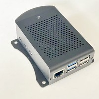 Grosir Raspberry Pi 5 Case aluminium Aloi pembuangan panas kompatibel dengan Heatsink resmi