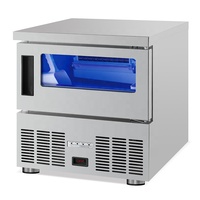 Machine à glaçons en acier inoxydable 40 kg/24h avec distributeur d'eau intégré pour blocs de glace