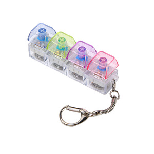Llavero Antiestrés Colorido con Teclado, Llavero Creativo Iluminado Estilo Teclado Mecánico, Juguete de Descompresión y Ventilación - Product Image 6