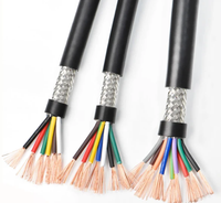 RVVP 3 4 5 6 núcleos * 1.0MM2 1.5MM2 2.5MM2 4MM2 Conductor de cobre desnudo Cable de control blindado