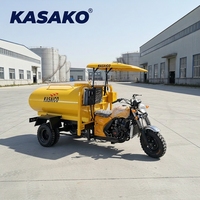 Tricycle-citerne à moteur personnalisable, carrosserie fermée, haute vitesse, >250cc, à essence, vente en gros d'usine