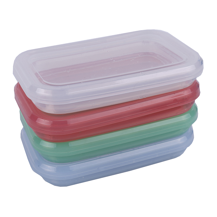 750 мл, многоразовый складной Ланч-бокс для микроволновой печи