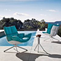 Mode Licht Luxus Designer Möbel Wohnzimmer Lounge Stuhl fauler Stuhl Sitzsack Sofas Chaise Lounge Stoff Sofa Stuhl