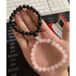 Ensemble de bracelets <span class=keywords><strong>magnétiques</strong></span> en forme de cœur pour couples, bijoux de mode, bracelets en cristal pour cadeaux, Pulseras De Moda - Product Image 6