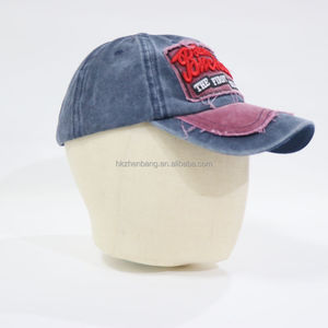 Gorra de Béisbol Zzb Personalizada de Mezclilla Lavada, Deportiva, con Protección Solar, Transpirable, con Orificios, Ajustable, Bordado 3D - Product Image 3