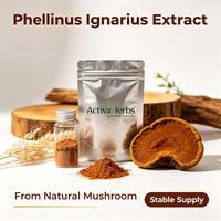 Gestandaardiseerd Phellinus Igniarius extractpoeder 10%-50% polysacchariden Zwarte Hoefzwam extract voor supplementen
