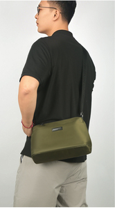 Wholesale Solid Color Unisex Square <b>Black</b> Mens <b>Bags</b> Plain Messenger Shoulder Casual Cross <b>Bags</b> for Men Daily Use - Product Image 5
