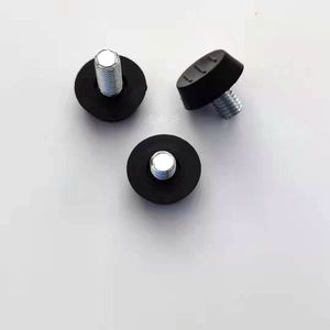 Adjustable Durable <b>Black</b> Modern Simple Foot Pad for <b>Cabinet</b> Square Tube with Plastic Material - Product Image 3
