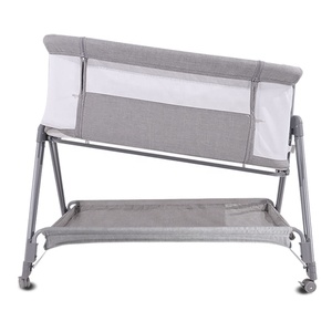 Lit <span class=keywords><strong>de</strong></span> bébé en métal <span class=keywords><strong>de</strong></span> qualité supérieure, berceau <span class=keywords><strong>de</strong></span> voyage pour nourrisson, nouveau design, lit cododo, berceau à bascule pour bébé - Product Image 6