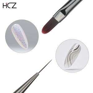 New Popular Acrylic Uv Gel Nail Art Brush Nail Glue Phototherapy Pen Suitable Nail Liner Brush for Professional Salon or Home - Product Image 2