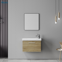 Nouvelle arrivée : Meuble-lavabo personnalisé pour hôtel, petite armoire de salle de bain moderne murale avec miroir