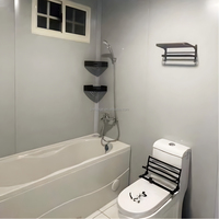 Villa préfabriquée prête à l'emploi de 40 pieds, 3 chambres, extensible, maison-conteneur, hôtel, maisonnette mobile préfabriquée, maisonnette portable
