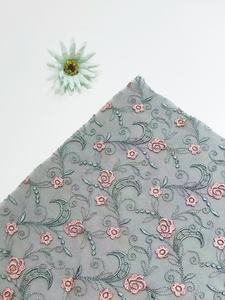 2024 중국 도매 핑크 꽃 수 놓은 레이스 얇은 명주 그물 레이스 트림 여성 브래지어 - Product Image 2