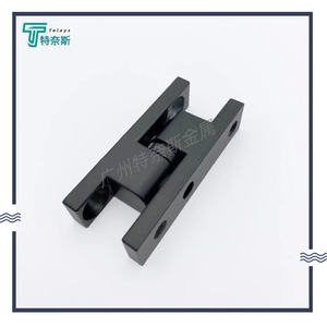 CL215 Black Zinc Alloy H Type <b>Hinge</b> 3 Hole <b>180</b> <b>Degree</b> Opening For Electrical Boxes And Cabinets - Product Image 4