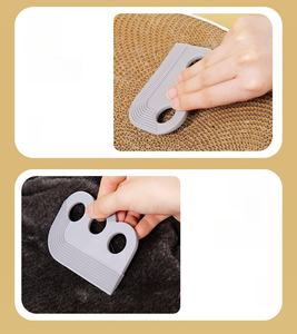 Double-Sided <b>Carpet</b> <b>Brush</b> Soft Lint Remover Soft <b>Rubber</b> Dog Hair Remover Tool Lint <b>Brush</b> for Woven Nests Climbing - Product Image 2