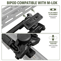 Trépied tactique SAINTZI MLok pour tir en extérieur, support de lunette de visée, alliage d'aluminium léger