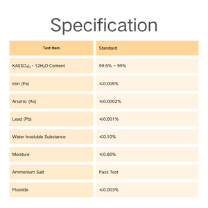 Sulfate d'<span class=keywords><strong>aluminium</strong></span> et de potassium de qualité alimentaire supérieure en poudre fine pour le traitement de la farine et la fabrication de nouilles - Prix de gros - Product Image 6