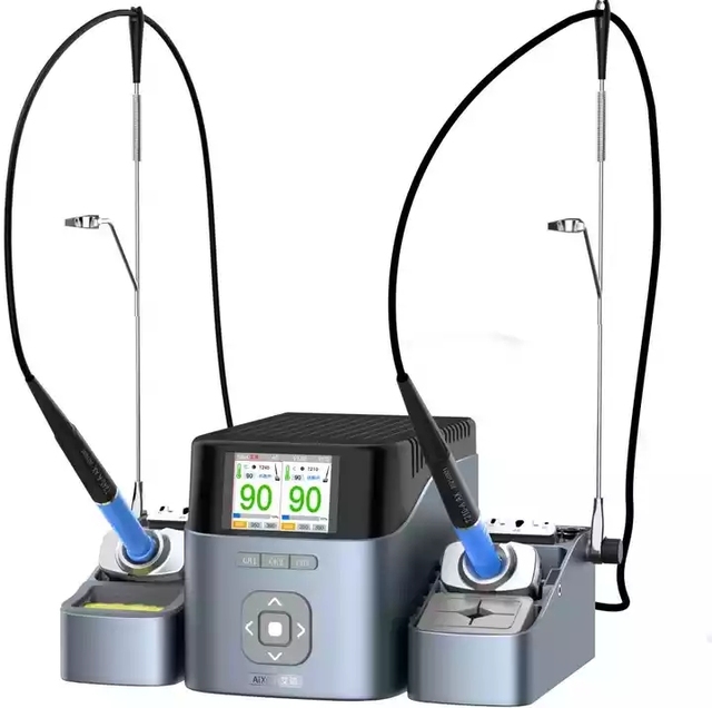 Aixun T420D Intelligent Double Soldering Station With Solder Iron T245/T210/T115 Daul Handle Welding Tips for SMD BGA Repair