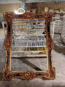 <span class=keywords><strong>Specchio</strong></span> a Figura Intera Grande 228*168cm in Stile Francese Antico Dorato, <span class=keywords><strong>Specchio</strong></span> da Terra per Arredamento Casa - Product Image 4