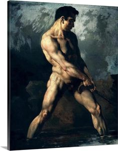 SONGWOOART Peinture sur toile à numéros <span class=keywords><strong>Homme</strong></span> <span class=keywords><strong>nu</strong></span> <span class=keywords><strong>D</strong></span>écoration murale DIY - Product Image 1